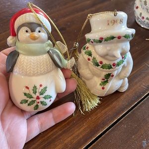 Lenox Christmas ornaments